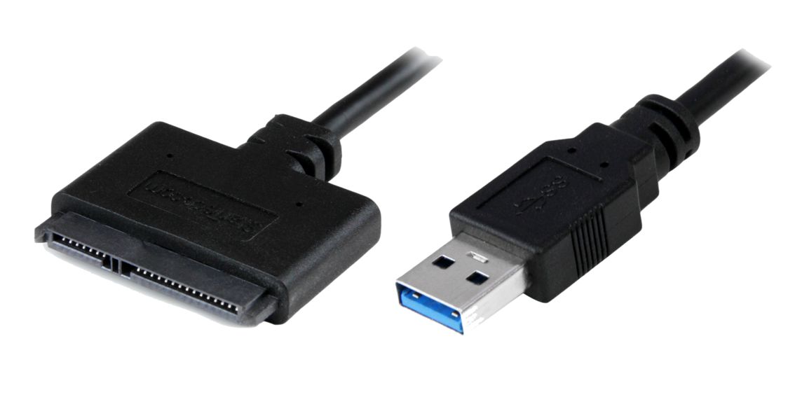POWERTECH καλώδιο USB 3.0 σε SATA CAB-U032, copper, 0.20m, μαύρο -κωδικός CAB-U032