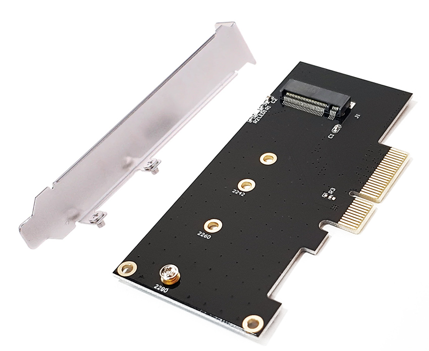 POWERTECH κάρτα επέκτασης PCIe x4 σε M.2 Key M NVMe TOOL-0050 -κωδικός TOOL-0050