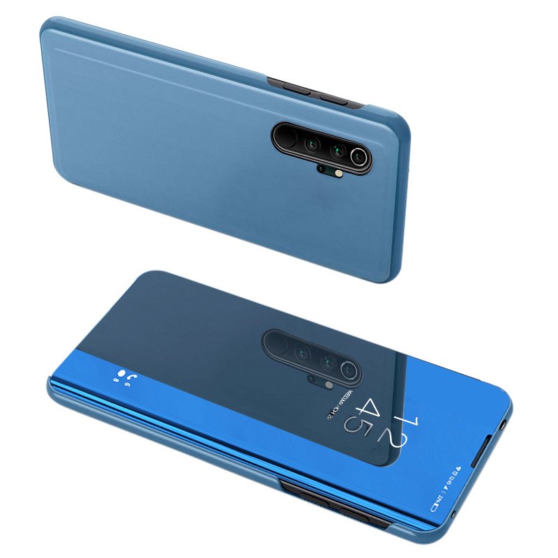 POWERTECH θήκη Clear view MOB-1551, Xiaomi Mi Note 10 Lite, μπλε -κωδικός MOB-1551