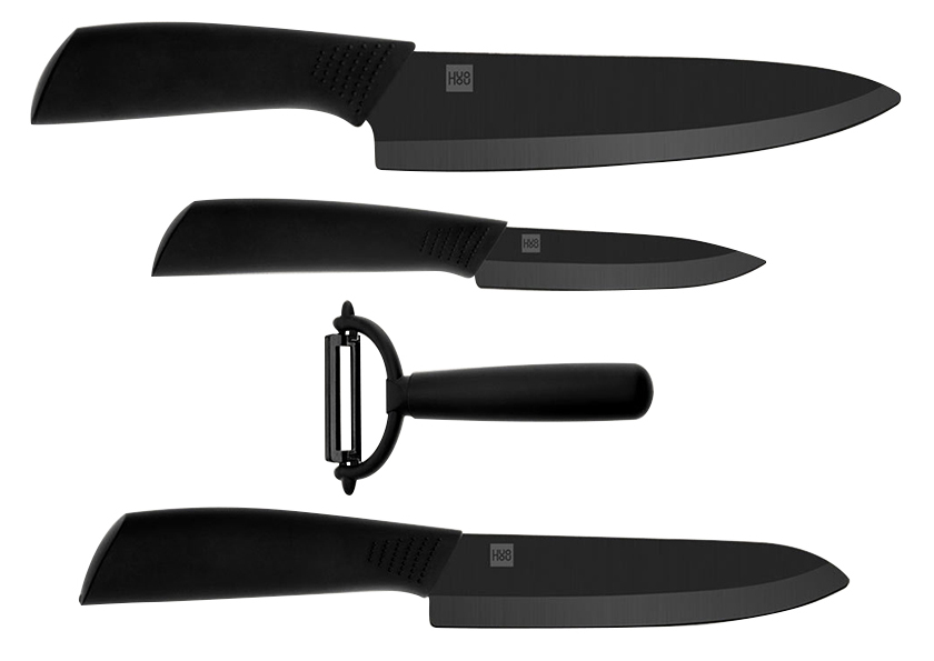 MIJIA σετ 4 μαχαιριών HU0010, κεραμικά, μαύρο -κωδικός HU0010