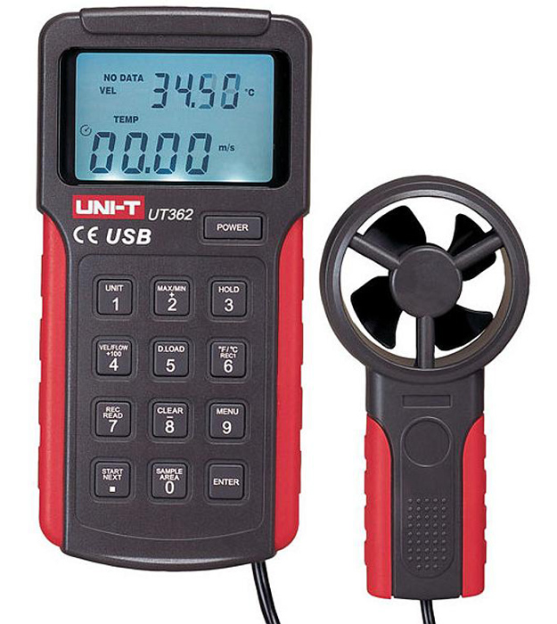 UNI-T ανεμόμετρο UT362, με οθόνη -κωδικός UT362