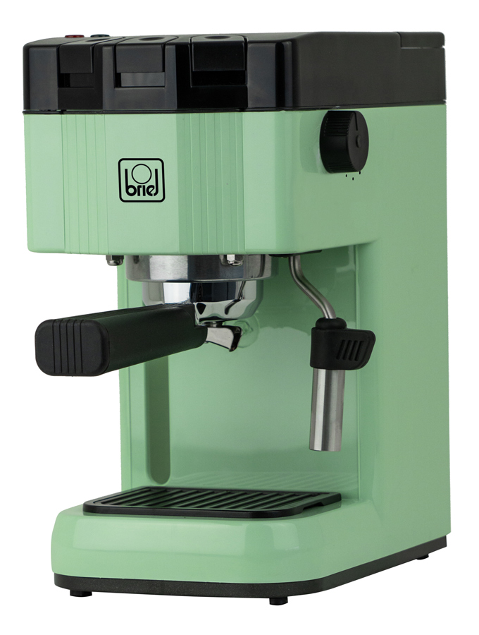 BRIEL μηχανή espresso B15, 20 bar, πράσινη -κωδικός BRL-B15-GN