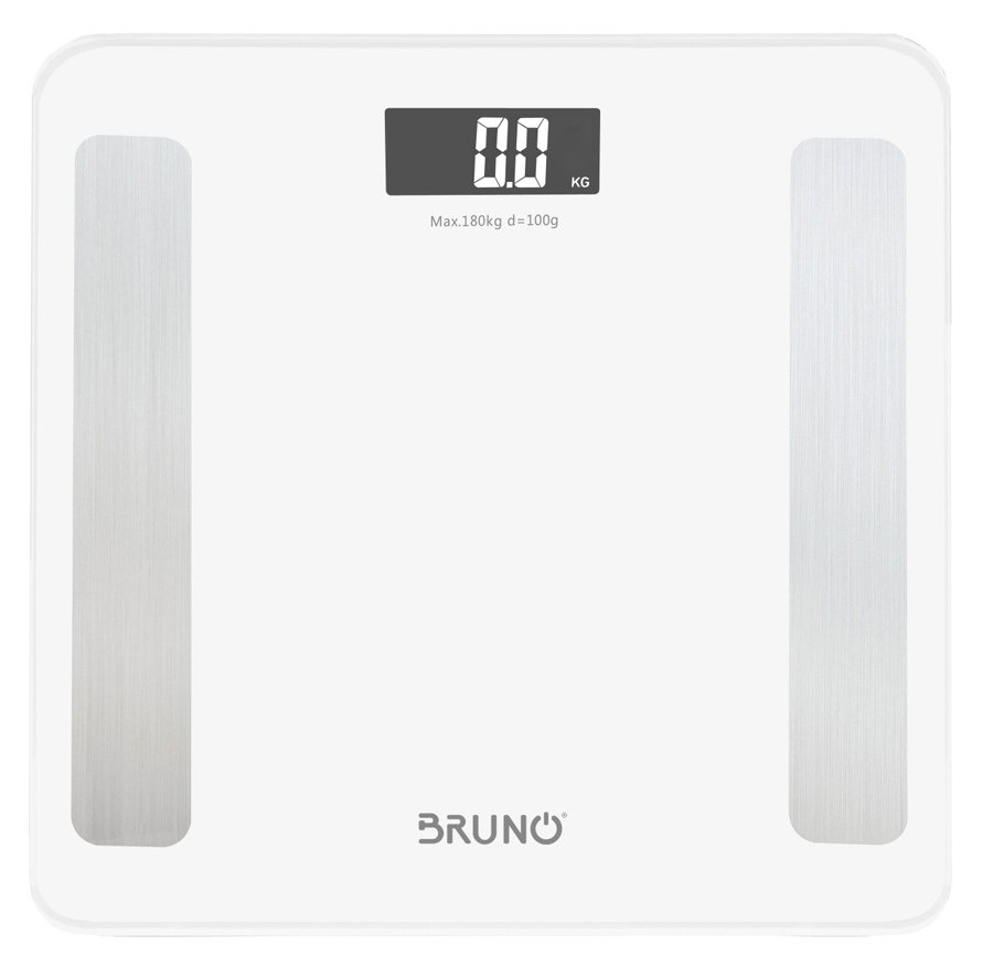 BRUNO Smart ψηφιακή ζυγαριά με λιπομετρητή BRN-0058, έως 180kg, λευκή -κωδικός BRN-0058