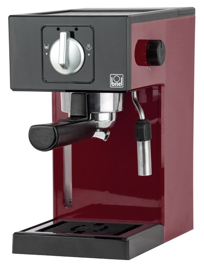 BRIEL μηχανή espresso A1, 1000W, 20 bar, μπορντό -κωδικός BRL-A1-BRD