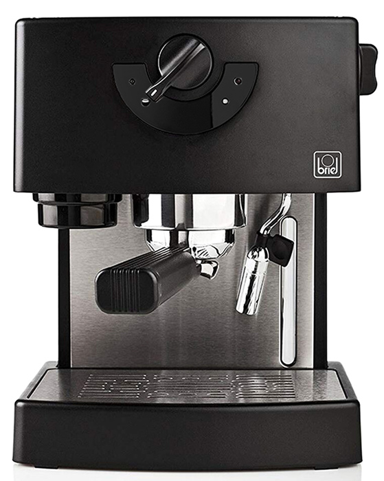 BRIEL μηχανή espresso ES74, 20 bar, μαύρη -κωδικός BRL-ES74A-BK