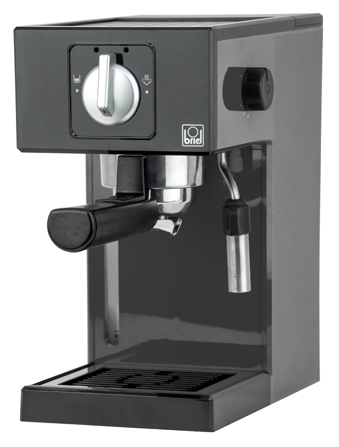 BRIEL μηχανή espresso A1, 1000W, 20 bar, μαύρη -κωδικός BRL-A1-BK