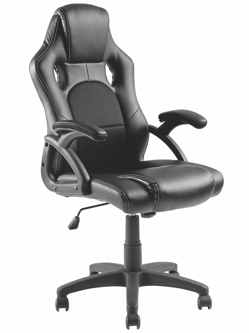 BRATECK Καρέκλα γραφείου, ρυθμιζόμενη, με υποβραχιόνια, Μαύρη -κωδικός 11CPU001