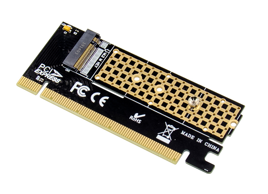 POWERTECH κάρτα επέκτασης 16x PCIe σε M.2 M Key NVMe ST529 -κωδικός ST529