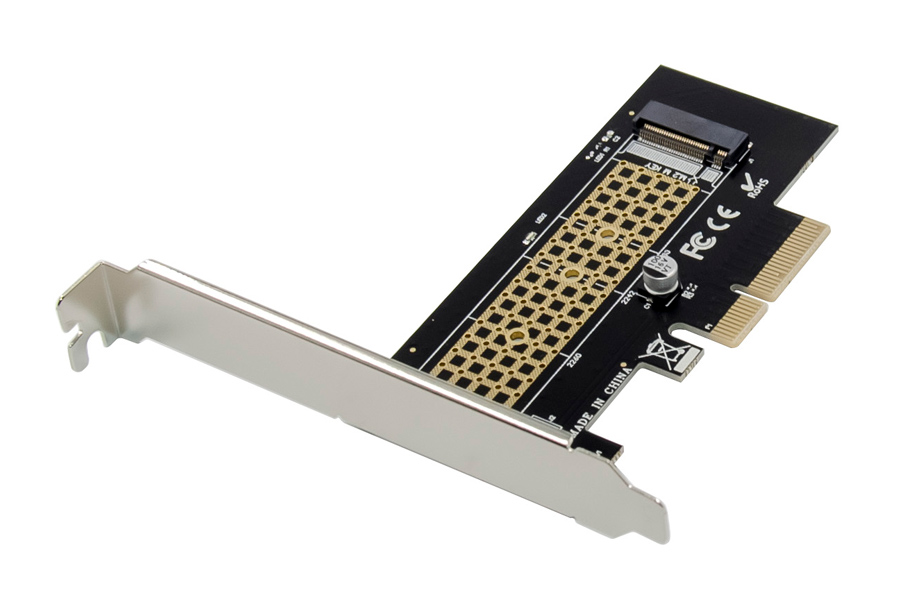 POWERTECH κάρτα επέκτασης 4x PCIe σε M.2 M Key NVMe ST534 -κωδικός ST534