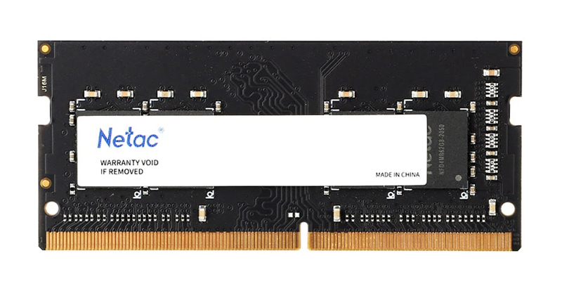 NETAC μνήμη DDR4 SODIMM NTBSD4N26SP-08, 8GB, 2666MHz, CL19 -κωδικός NTBSD4N26SP-08