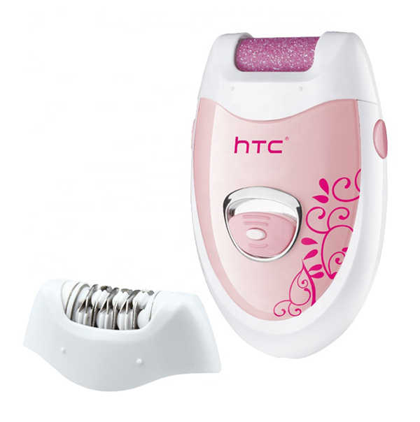 HTC αποτριχωτική μηχανή HL-022, 2 σε 1, επαναφορτιζόμενη, ροζ -κωδικός HL-022