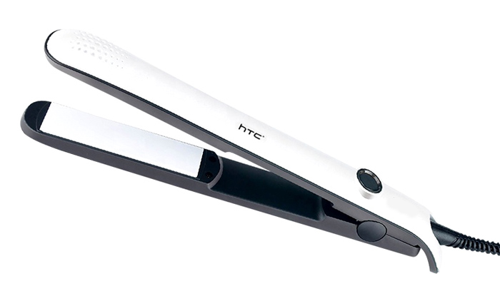 HTC ισιωτική μαλλιών JK-6016, 200°, 35W, λευκή-μαύρη -κωδικός JK-6016