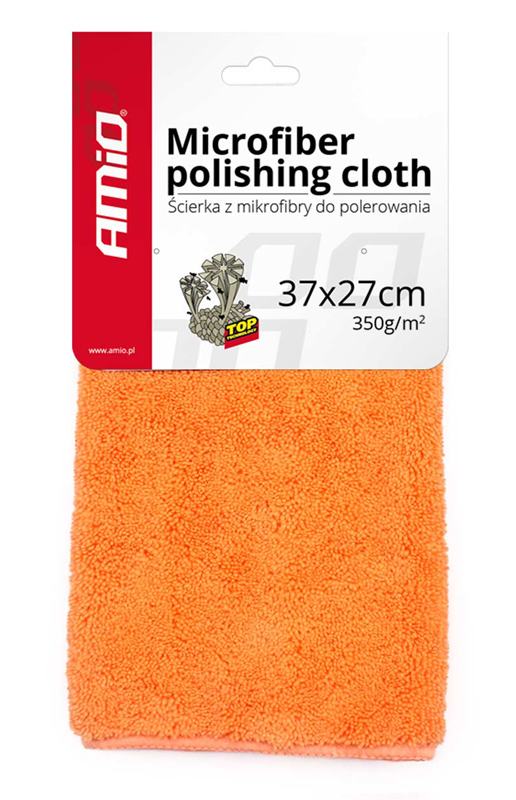 AMIO απορροφητική πετσέτα μικροϊνών 01047, 37x27cm, 350g/m², πορτοκαλί -κωδικός 01047