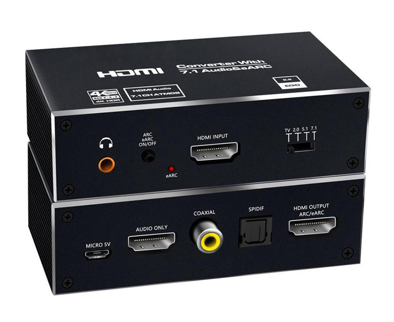 HDMI audio extractor CAB-H151, 7.1 Audio, 4K/60Hz, eARC, μαύρο -κωδικός CAB-H151