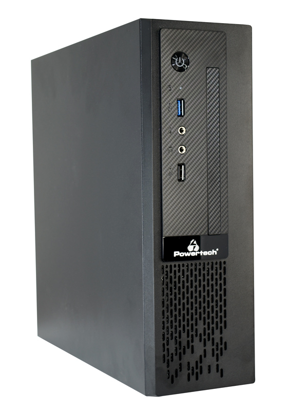 POWERTECH PC Case PT-1098 με 250W PSU, Mini-ITX, 280x93x290mm, μαύρο -κωδικός PT-1098
