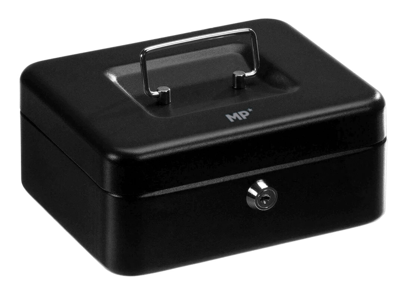 MP κουτί ταμείου με κλειδί PA214-02 με θήκη & λαβή, μεταλλικό, 19x14cm -κωδικός PA214-02
