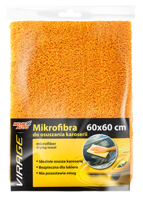 MOJE AUTO απορροφητική πετσέτα μικροϊνών 97-029, 60x60cm, πορτοκαλί -κωδικός 97-029