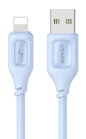 USAMS καλώδιο Lightning σε USB US-SJ618, 12W, 1m, μπλε -κωδικός SJ618USB03