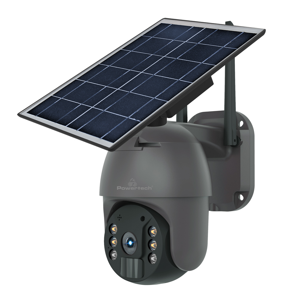 POWERTECH smart ηλιακή κάμερα PT-1174, 3MP, 4G, SD, PTZ, IP65 -κωδικός PT-1174