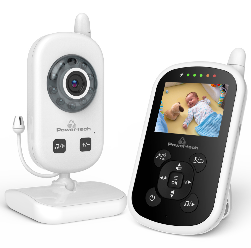 POWERTECH ενδοεπικοινωνία μωρού PT-1186 με κάμερα & οθόνη, 480p, PTZ -κωδικός PT-1186