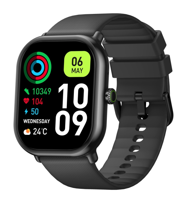 ZEBLAZE smartwatch GTS 3 Pro, heart rate, 1.97" AMOLED, μαύρο -κωδικός GTS3PRO-BK
