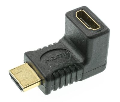 POWERTECH αντάπτορας HDMI CAB-H035, γωνιακός 90°, μαύρος
