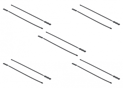 DELOCK reusable δεματικά καλωδίων 18967, 310x4.5mm, μαύρα, 10τμχ