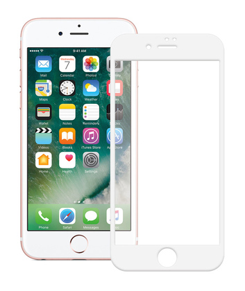 POWERTECH Tempered Glass 5D Full Glue για iPhone 8, White