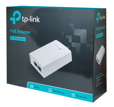 TP-LINK Gigabit PoE Adapter TL-POE4824G, 48V 24W, power cable, Ver. 1.0 TP-LINK Gigabit PoE Adapter TL-POE4824G, 48V 24W, power cable, Ver. 1.0