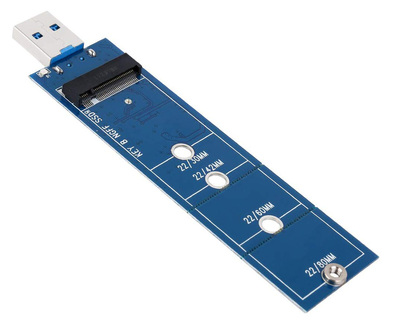 POWERTECH Converter USB 3.0 σε M.2 SSD TOOL-0020, 2230/2242/2260/2280