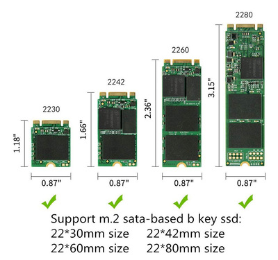 POWERTECH Converter USB 3.0 σε M.2 SSD TOOL-0020, 2230/2242/2260/2280