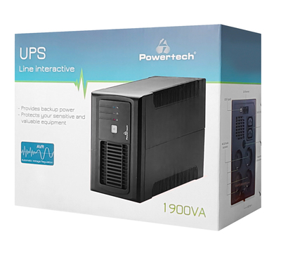 POWERTECH UPS Line Interactive PT-1900LIU, 1900VA, 1140W