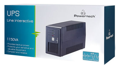 POWERTECH UPS Line Interactive PT-1150LI, 1150VA, 690W