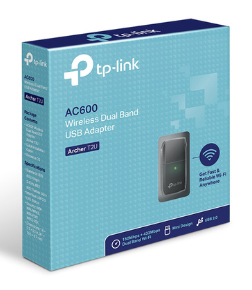 TP-LINK ασύρματος USB αντάπτορας δικτύου Archer T2U, 600Mbps, Ver. 3.0 TP-LINK ασύρματος USB αντάπτορας δικτύου Archer T2U, 600Mbps, Ver. 3.0