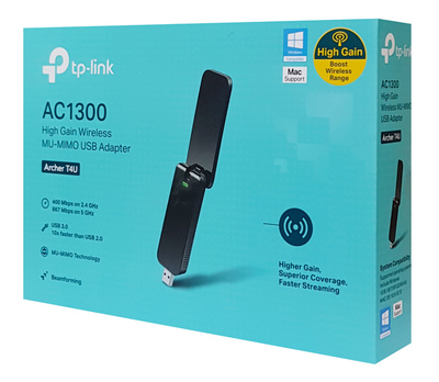TP-LINK ασύρματος USB αντάπτορας δικτύου Archer T4U, 1300Mbps, Ver. 3.2