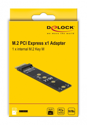 DELOCK Κάρτα Επέκτασης PCI-e σε M.2 Key M 64105, NVMe