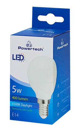 POWERTECH LED Λάμπα Mini Globe E14-006 5W, 6500K, E14, Samsung LED, IC