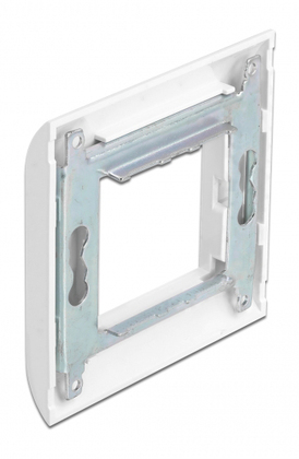 DELOCK module βάση πρίζας με frame Easy 45 81300, 80x80mm, λευκό