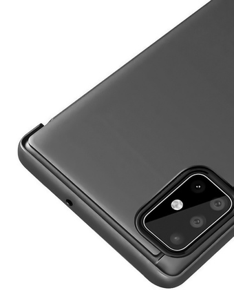 POWERTECH θήκη Clear view MOB-1515, Huawei P Smart 2020, μαύρη