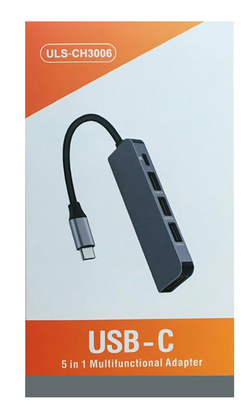 POWERTECH docking station CAB-UC045, 5 θυρών, USB-C σύνδεση, 4K, ασημί POWERTECH docking station CAB-UC045, 5 θυρών, USB-C σύνδεση, 4K, ασημί