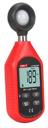 UNI-T φωτόμετρο UT383BT με εύρος μέτρησης έως 199900 Lux, Bluetooth