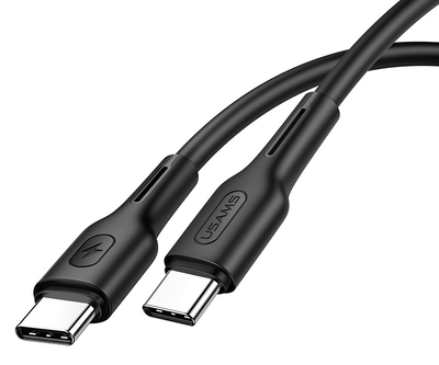 USAMS καλώδιο USB Type-C U43, 5A 100W, PD, 1.2m, μαύρο