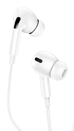 USAMS earphones με μικρόφωνο EP-41, USB Type-C, 10mm, 1.2m, λευκά