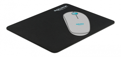 DELOCK mouse pad 12005, 22x18x0.2cm, μαύρο