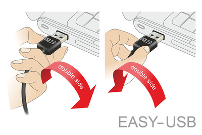 POWERTECH καλώδιο USB σε USB Micro CAB-U133, 90°, Easy USB, 1m, μαύρο