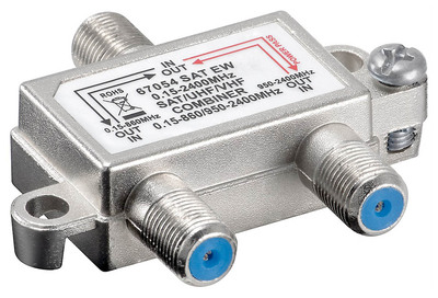 GOOBAY SAT-TV combiner 67054, 0.15 MHz - 2400MHz, 100dB