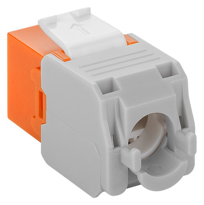 GOOBAY Keystone module RJ45 CAT 6A 90690, UTP, πορτοκαλί GOOBAY Keystone module RJ45 CAT 6A 90690, UTP, πορτοκαλί