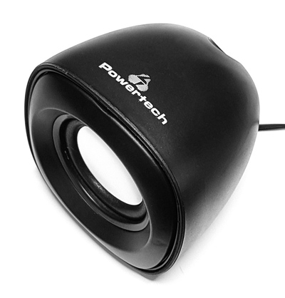 POWERTECH ηχεία Essential sound PT-844, 2x 3W, 3.5mm, μαύρα