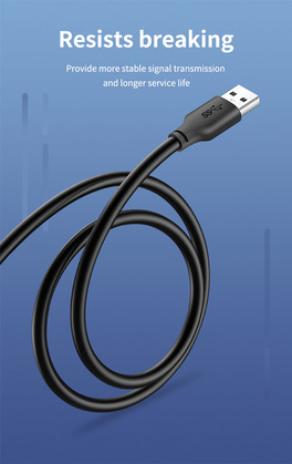 CABLETIME καλώδιο προέκτασης USB CT-AMAFN, 5Gbps, 1m, μαύρο