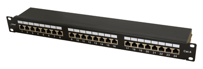 PULSAR patch panel για rack RP-F24V6, 24-port, FTP Cat 6, 1U